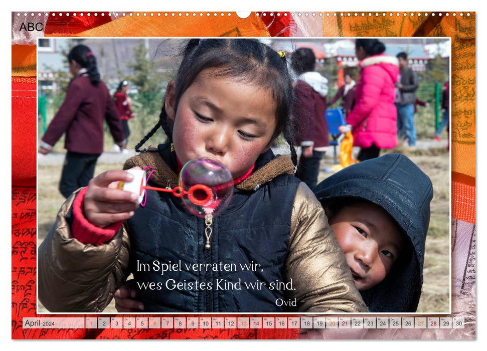 Colors of Tibet (CALVENDO Premium Wall Calendar 2024) 