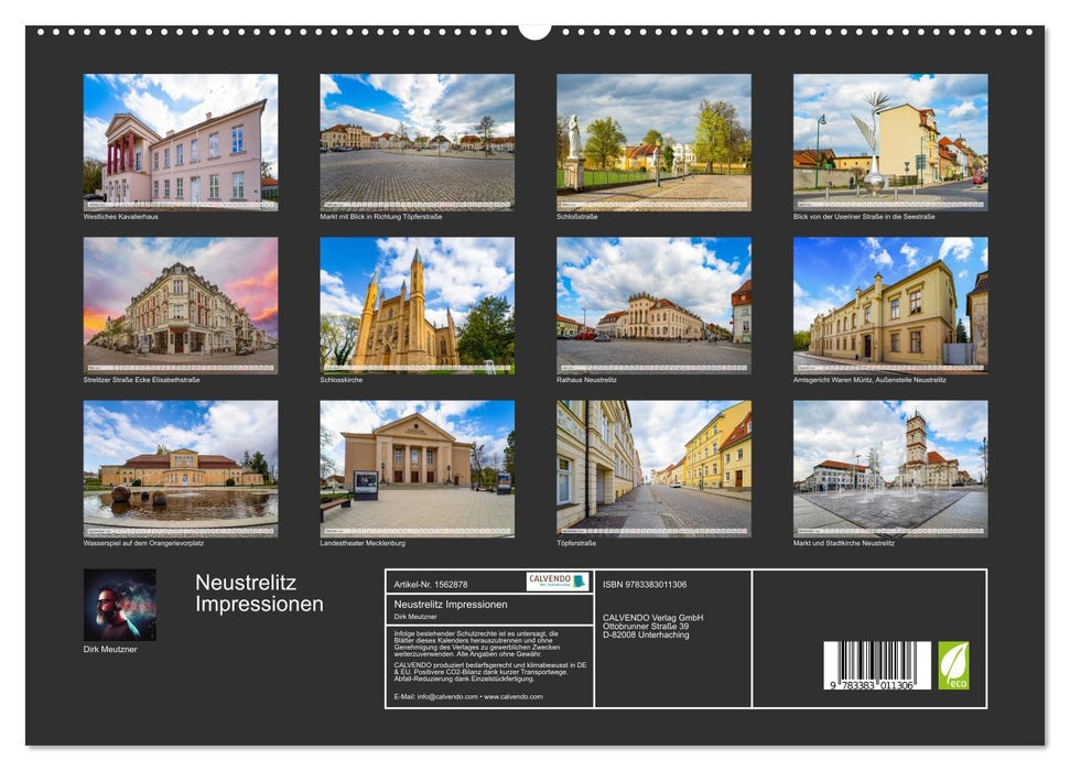 Neustrelitz Impressions (CALVENDO Premium Wall Calendar 2024) 