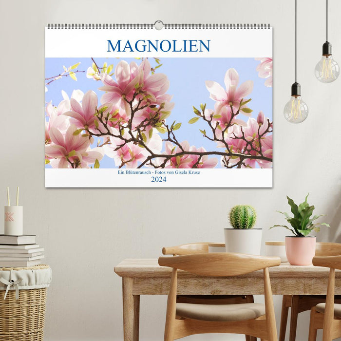 Magnolias A Rush of Flowers (CALVENDO Wall Calendar 2024) 