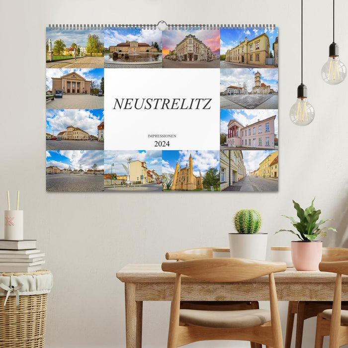 Neustrelitz Impressionen (CALVENDO Wandkalender 2024)