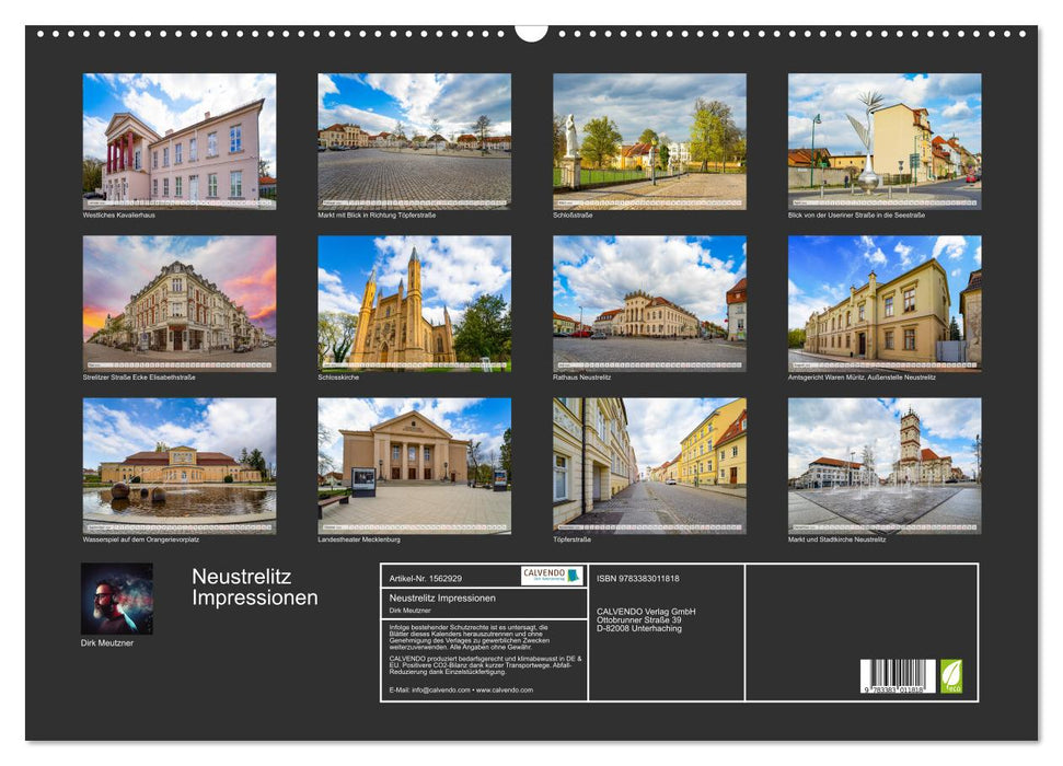 Impressions Neustrelitz (calendrier mural CALVENDO 2024) 