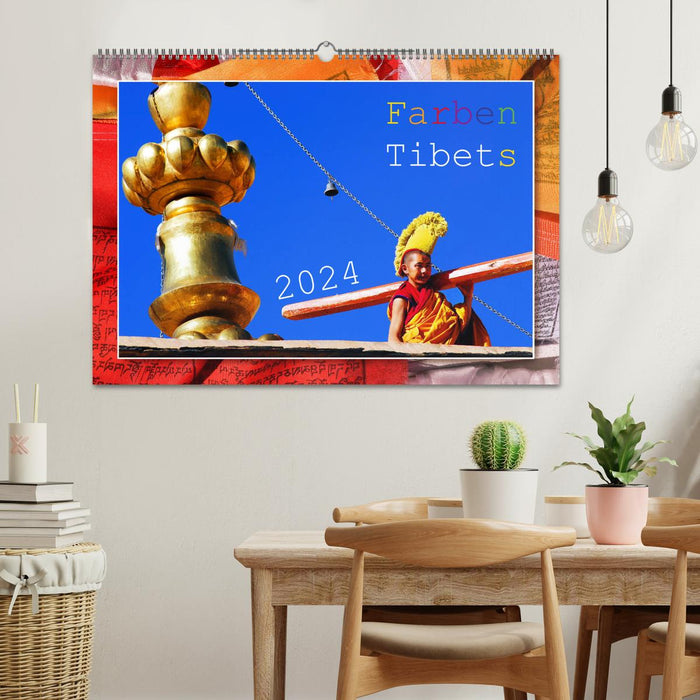 Couleurs du Tibet (Calendrier mural CALVENDO 2024) 