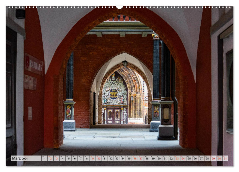 Stralsund Stadtansichten (CALVENDO Premium Wandkalender 2024)