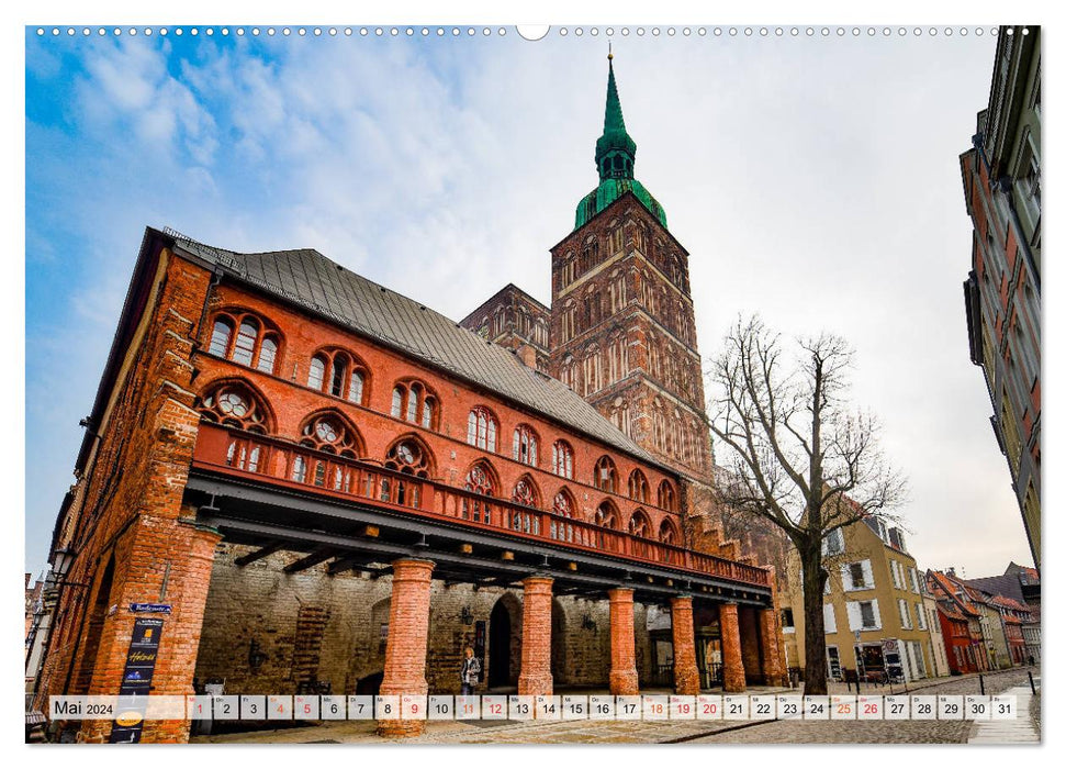 Stralsund Stadtansichten (CALVENDO Premium Wandkalender 2024)