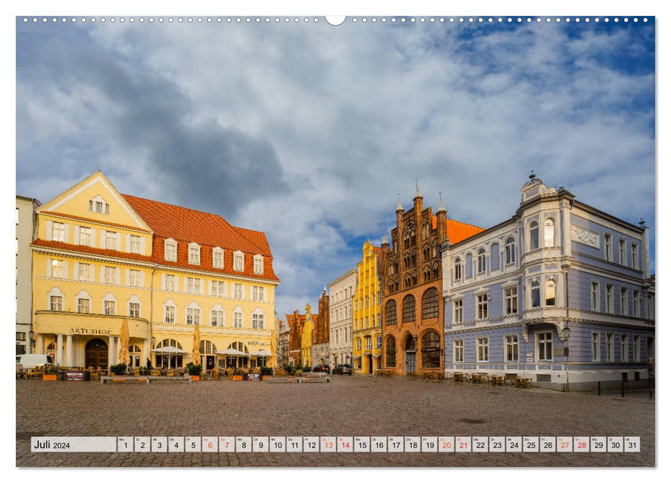 Stralsund Stadtansichten (CALVENDO Premium Wandkalender 2024)