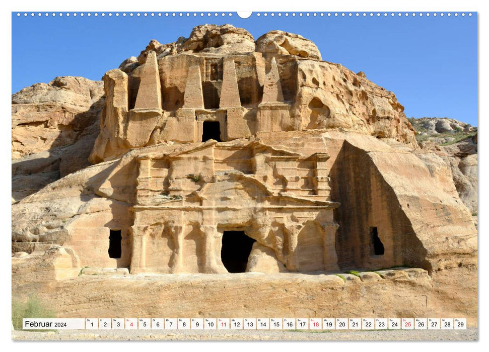 PETRA, la légendaire ville nabatéenne (Calvendo Premium Wall Calendar 2024) 