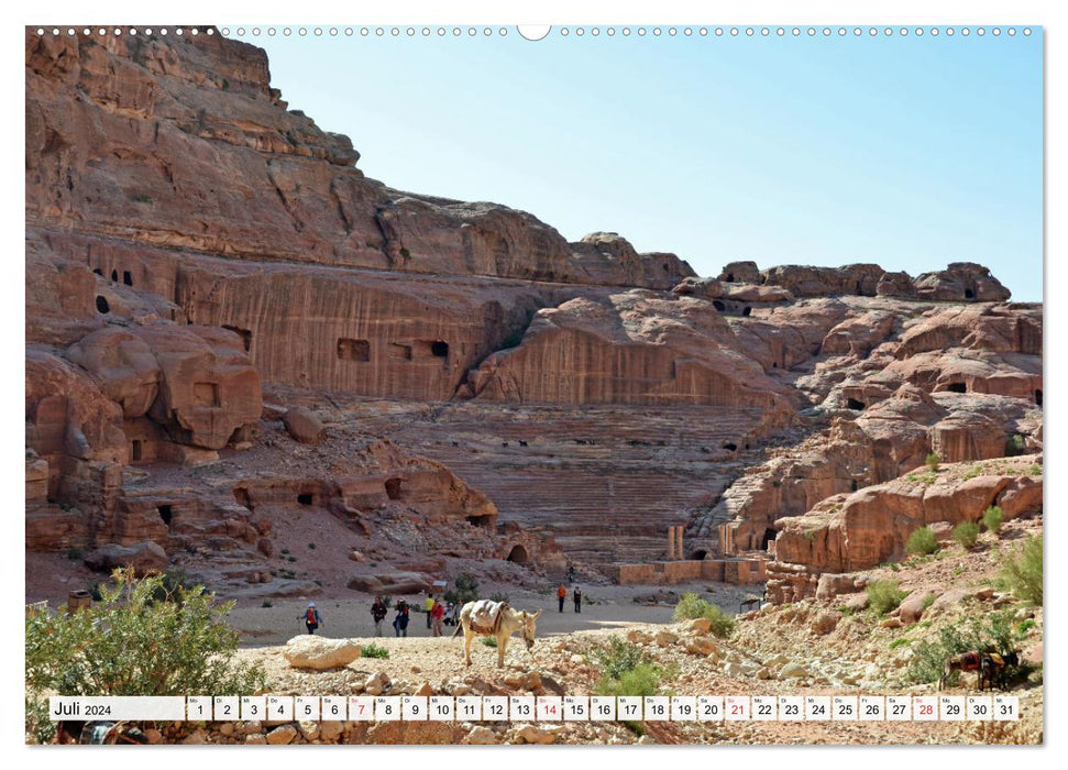 PETRA, la légendaire ville nabatéenne (Calvendo Premium Wall Calendar 2024) 