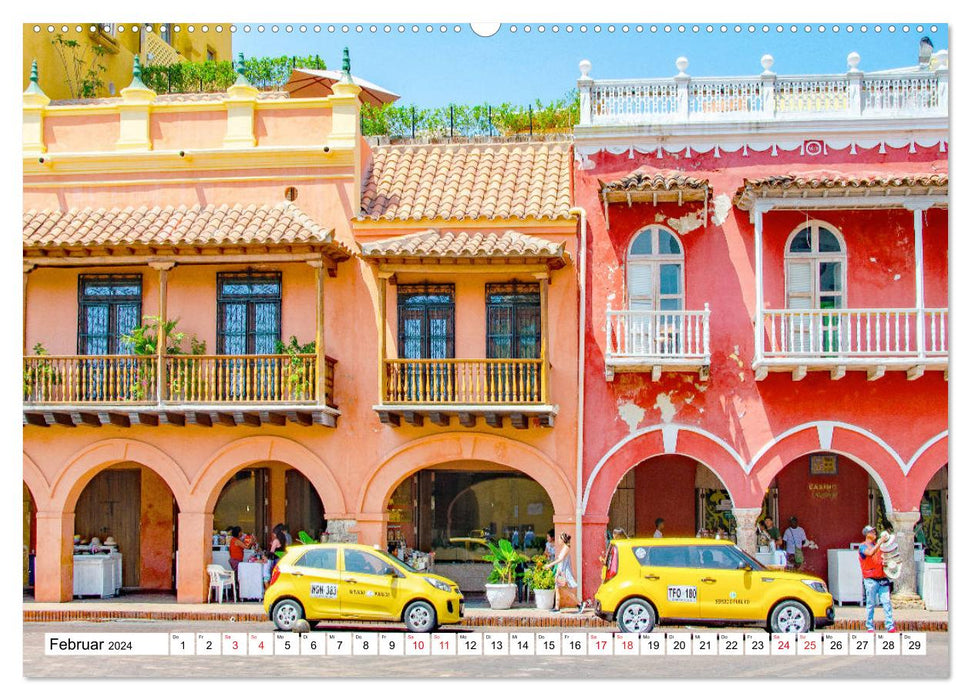 Cartagena - Stadt an der Karibikküste Kolumbiens (CALVENDO Premium Wandkalender 2024)
