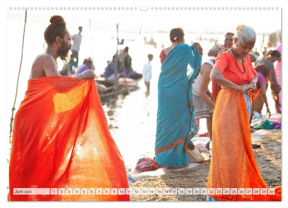 INDIEN Allahabad Haridwar Varanasi Vrindavan (CALVENDO Wandkalender 2024)