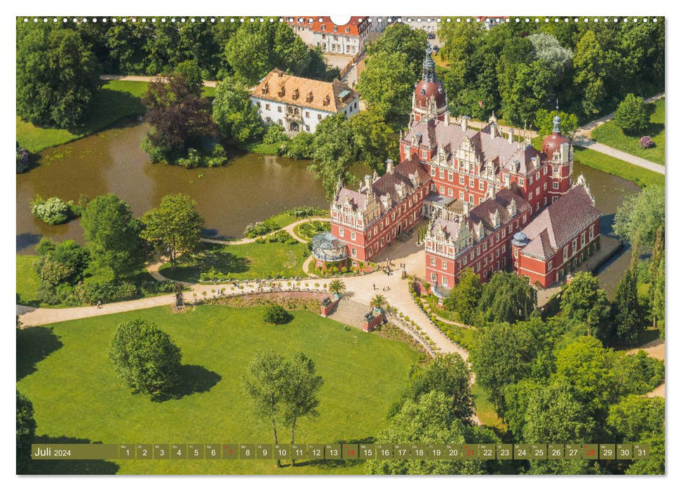 Bad Muskau an der Neisse (Calvendo Premium Calendrier mural 2024) 