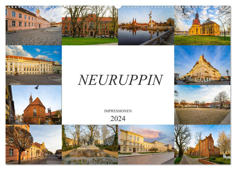 Impressions Neuruppin (calendrier mural CALVENDO 2024) 
