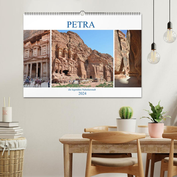 PETRA, die legendäre Nabatäerstadt (CALVENDO Wandkalender 2024)