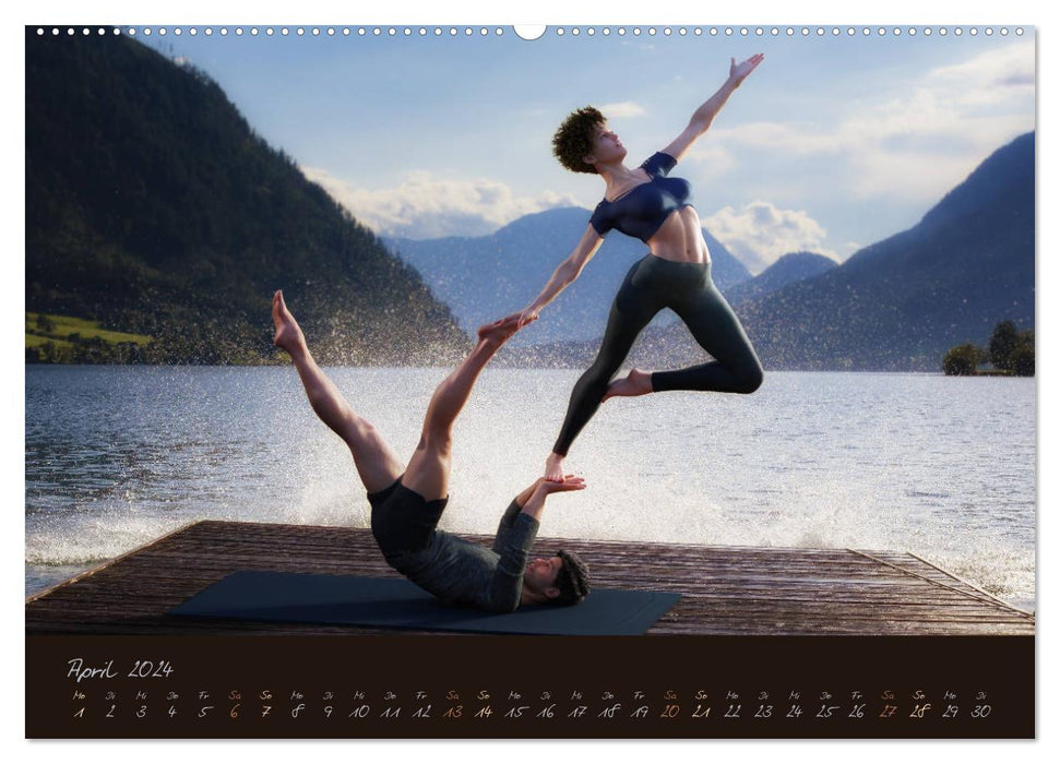 Couples de yoga (Calendrier mural CALVENDO 2024) 