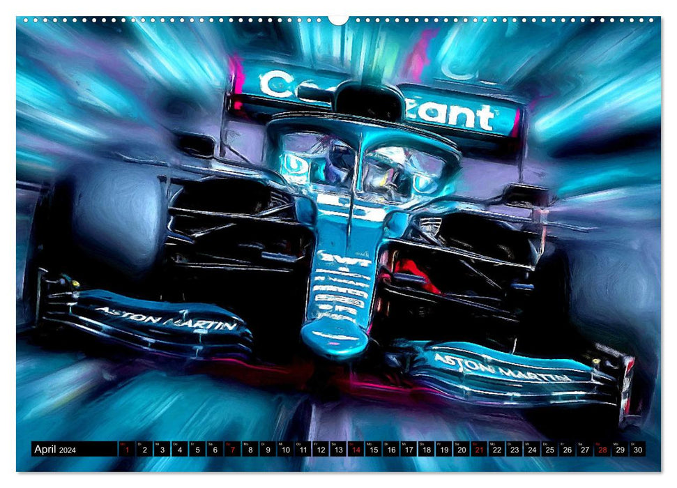 Les Allemands en Formule 1 (Calendrier mural CALVENDO Premium 2024) 