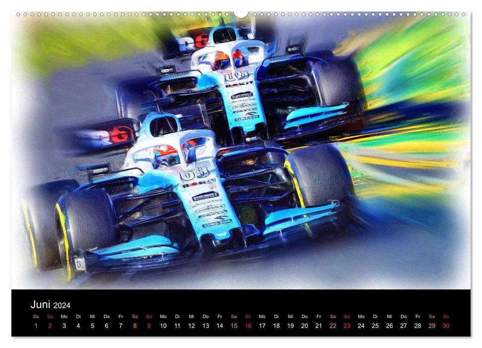 Kunst trifft Motorsport (CALVENDO Wandkalender 2024)