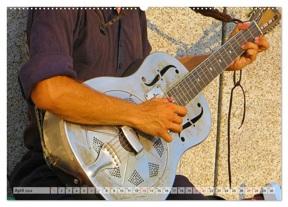 Straßenmusik live (CALVENDO Wandkalender 2024)