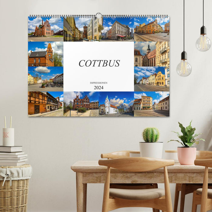 Impressions de Cottbus (calendrier mural CALVENDO 2024) 