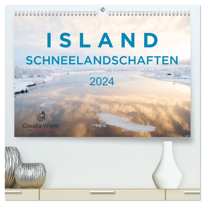ISLAND - Schneelandschaften (CALVENDO Premium Wandkalender 2024)