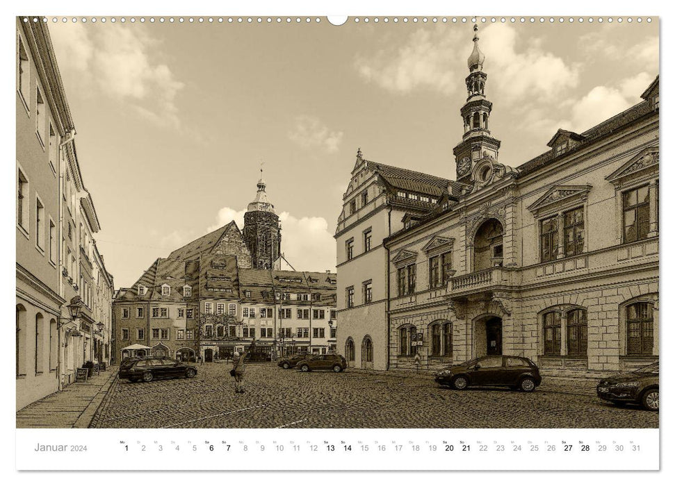 Nostalgiekalender Pirna (CALVENDO Premium Wandkalender 2024)