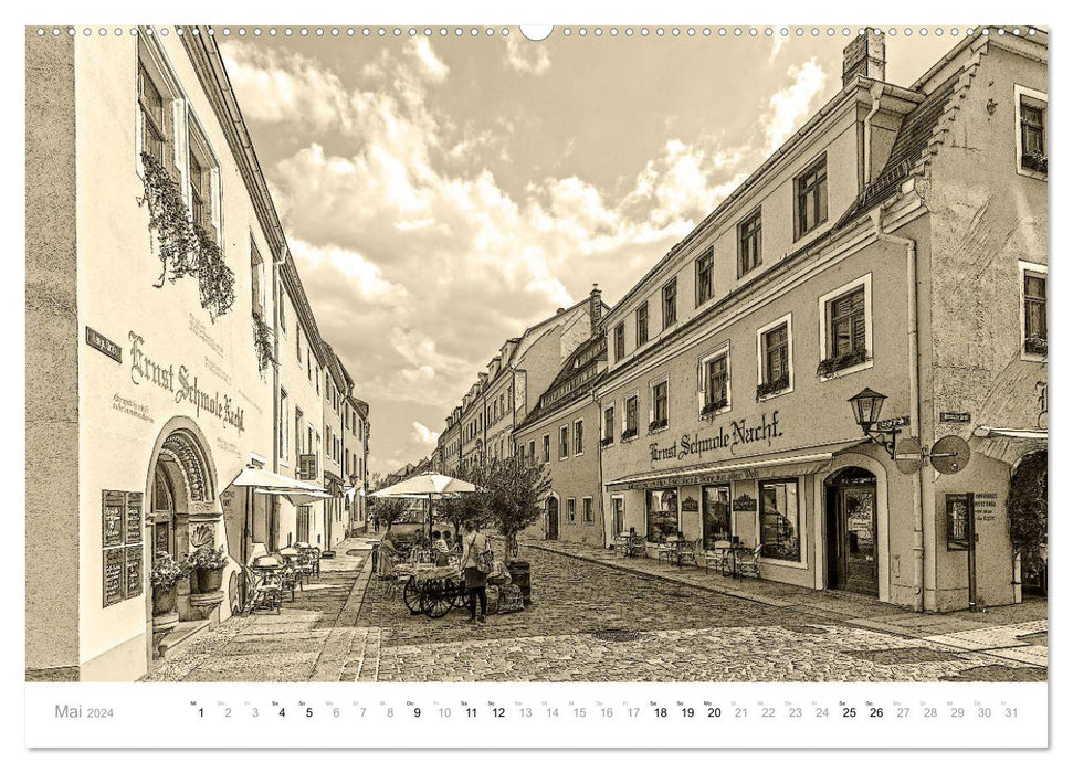 Nostalgia calendar Pirna (CALVENDO Premium wall calendar 2024) 