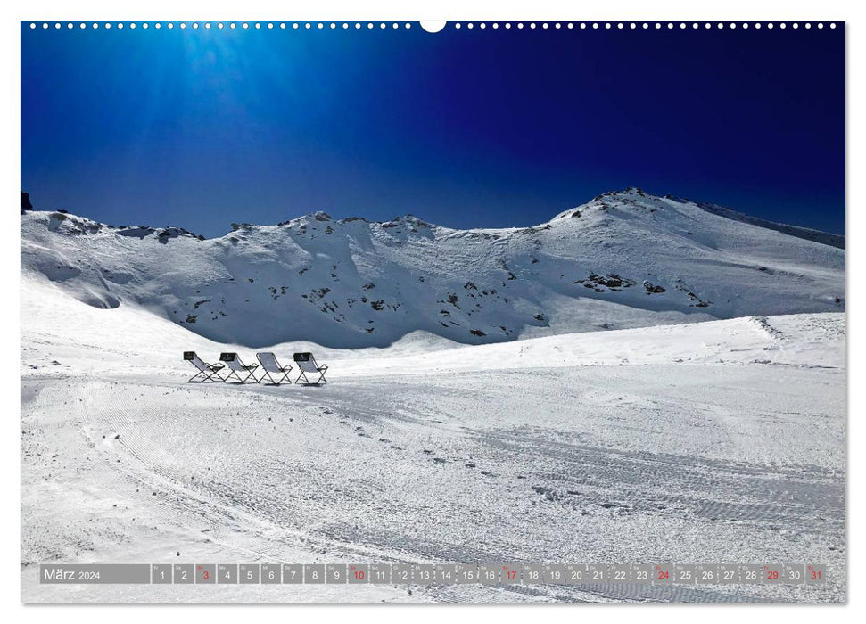 Tignes / Val d'Isère (Calendrier mural CALVENDO 2024) 