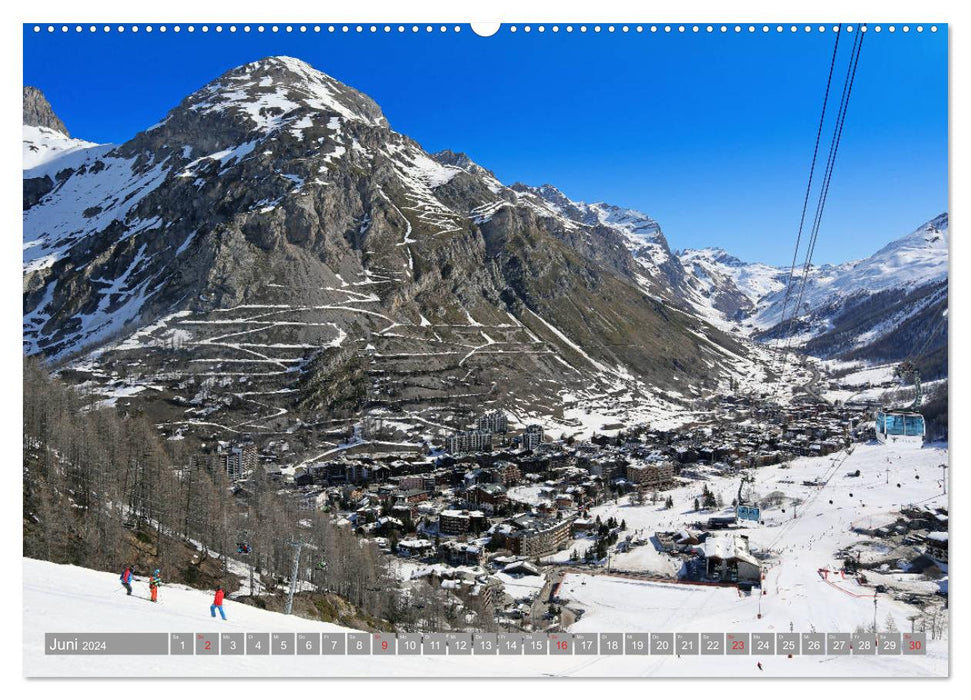 Tignes / Val d'Isère (CALVENDO wall calendar 2024) 