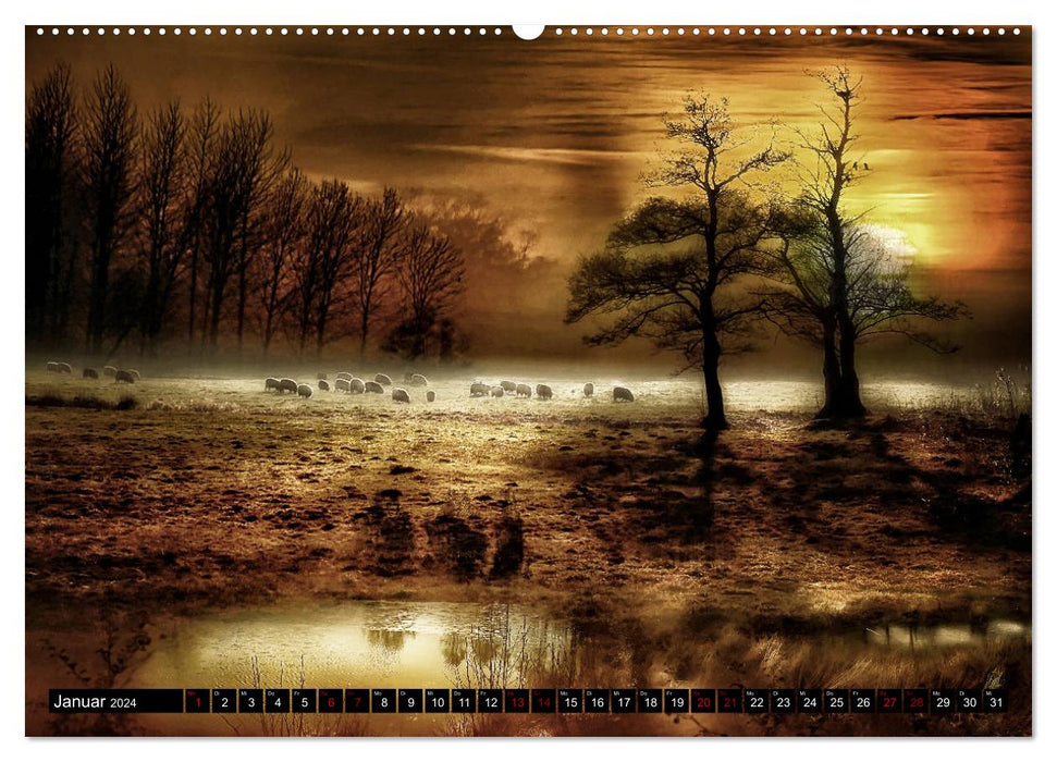 Landscapes in the light - picturesque and enchanting (CALVENDO wall calendar 2024) 