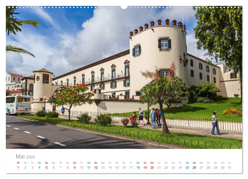 Funchal - Madeiras stolze Hauptstadt (CALVENDO Premium Wandkalender 2024)