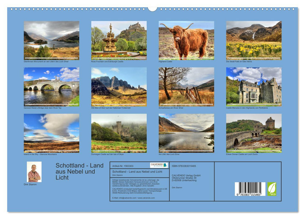 Scotland - Land of Fog and Light (CALVENDO Premium Wall Calendar 2024) 