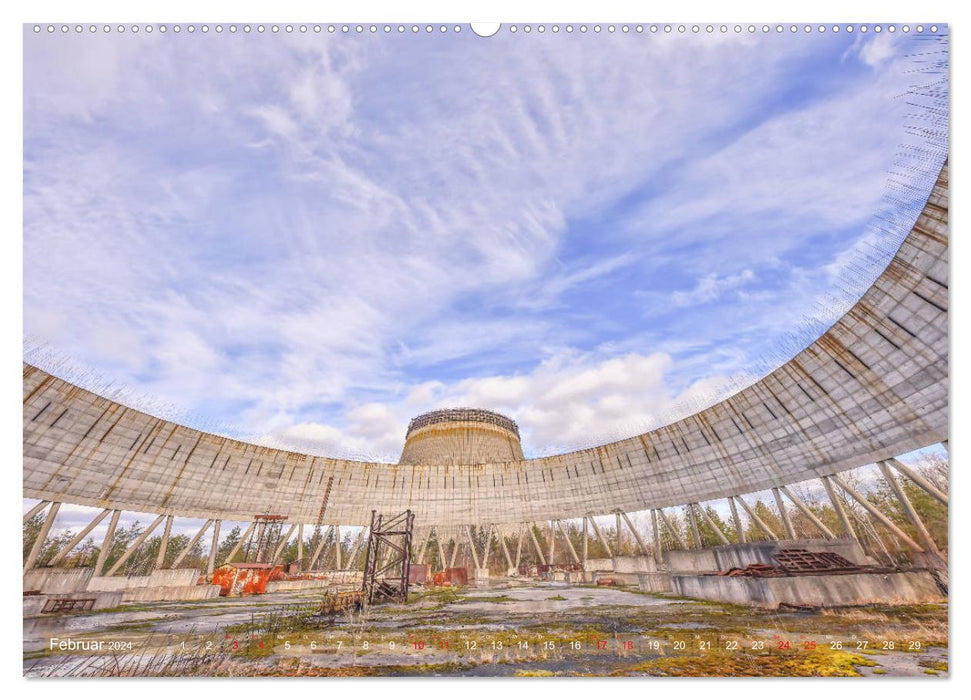 Tschernobyl - Die Sperrzone um das Atomkraftwerk (CALVENDO Wandkalender 2024)