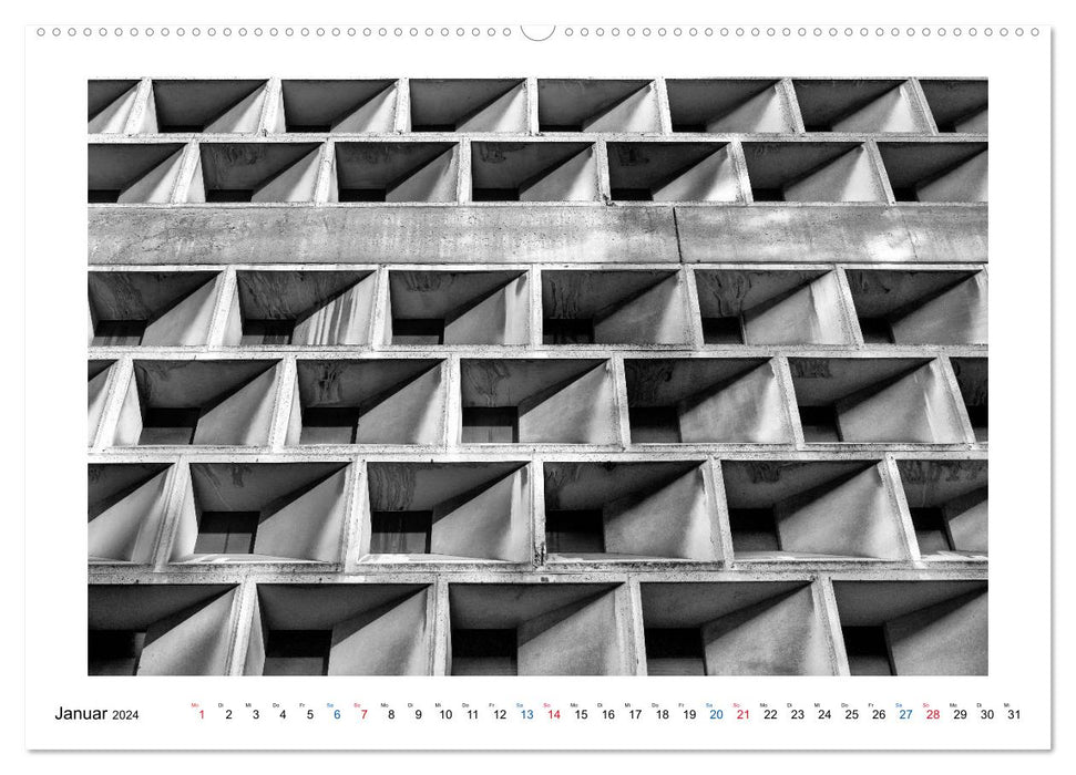 Cologne - City &amp; Concrete (CALVENDO Premium Wall Calendar 2024) 