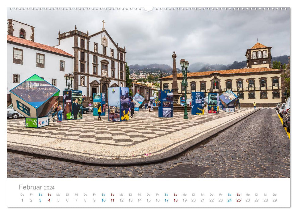 Funchal - Madeiras stolze Hauptstadt (CALVENDO Wandkalender 2024)
