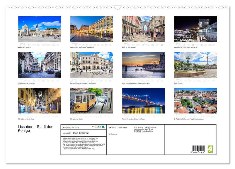 Lisbon - City of Kings (CALVENDO wall calendar 2024) 