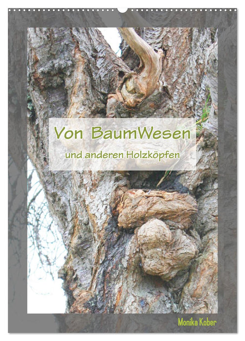 About tree creatures and other wooden heads (CALVENDO wall calendar 2024) 