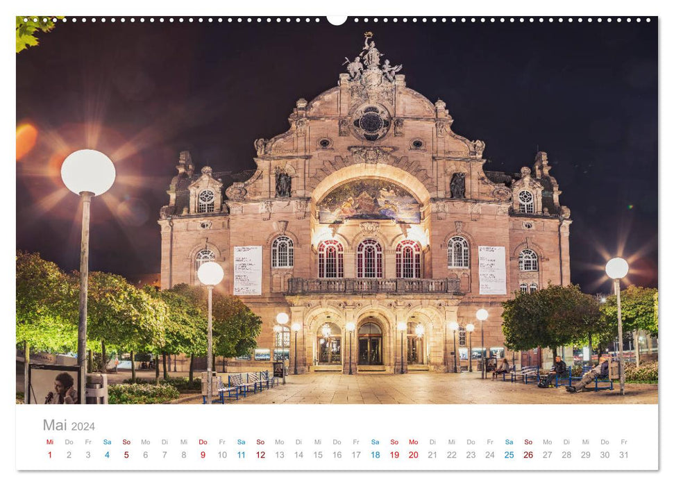 Nürnberg - Stadt der Brücken und Geschichte (CALVENDO Premium Wandkalender 2024)