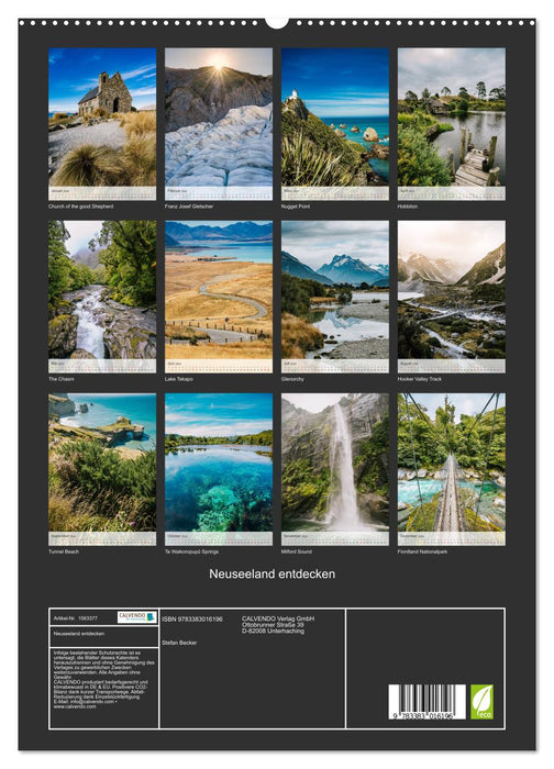 Neuseeland entdecken (CALVENDO Premium Wandkalender 2024)