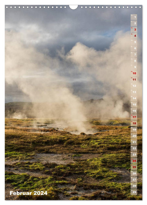 Island - Reykjavic und der wilde Südwesten (CALVENDO Wandkalender 2024)