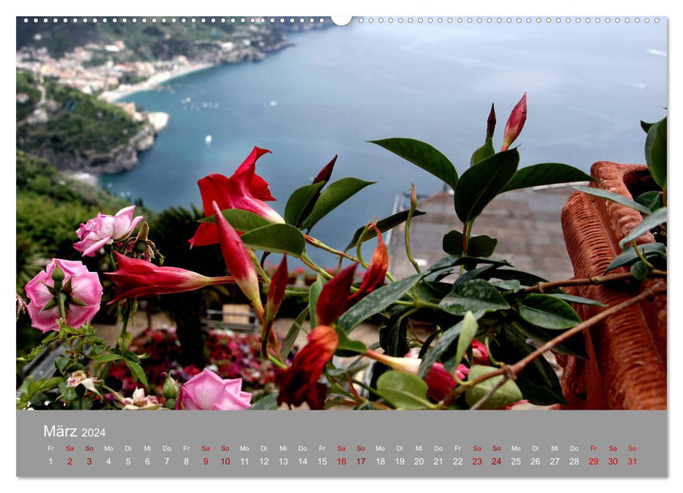 Traumlandschaft am Mittelmeer: Die Amalfiküste (CALVENDO Premium Wandkalender 2024)