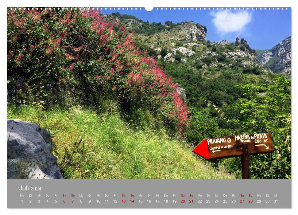 Traumlandschaft am Mittelmeer: Die Amalfiküste (CALVENDO Premium Wandkalender 2024)