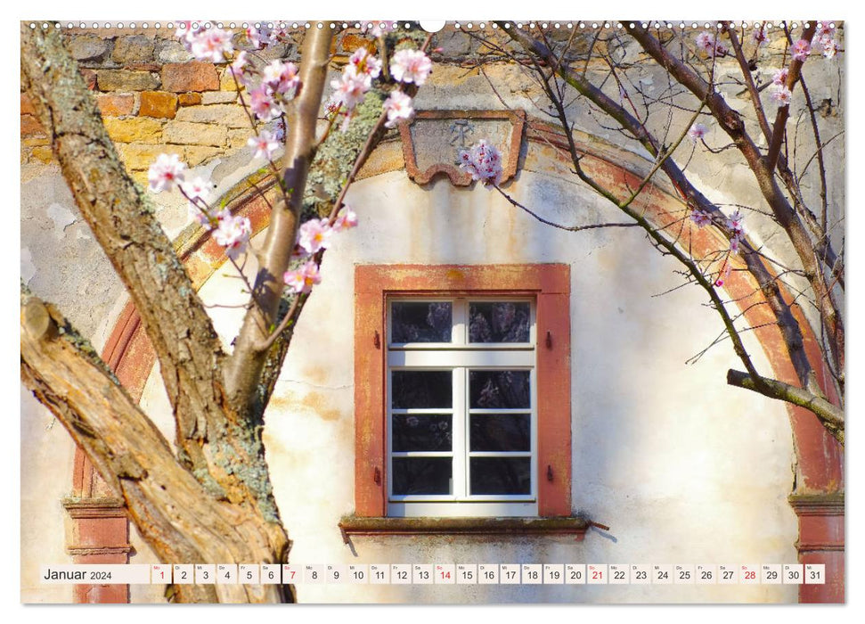 Gimmeldingen - Mandelblütenfest an der Deutschen Weinstraße (CALVENDO Premium Wandkalender 2024)