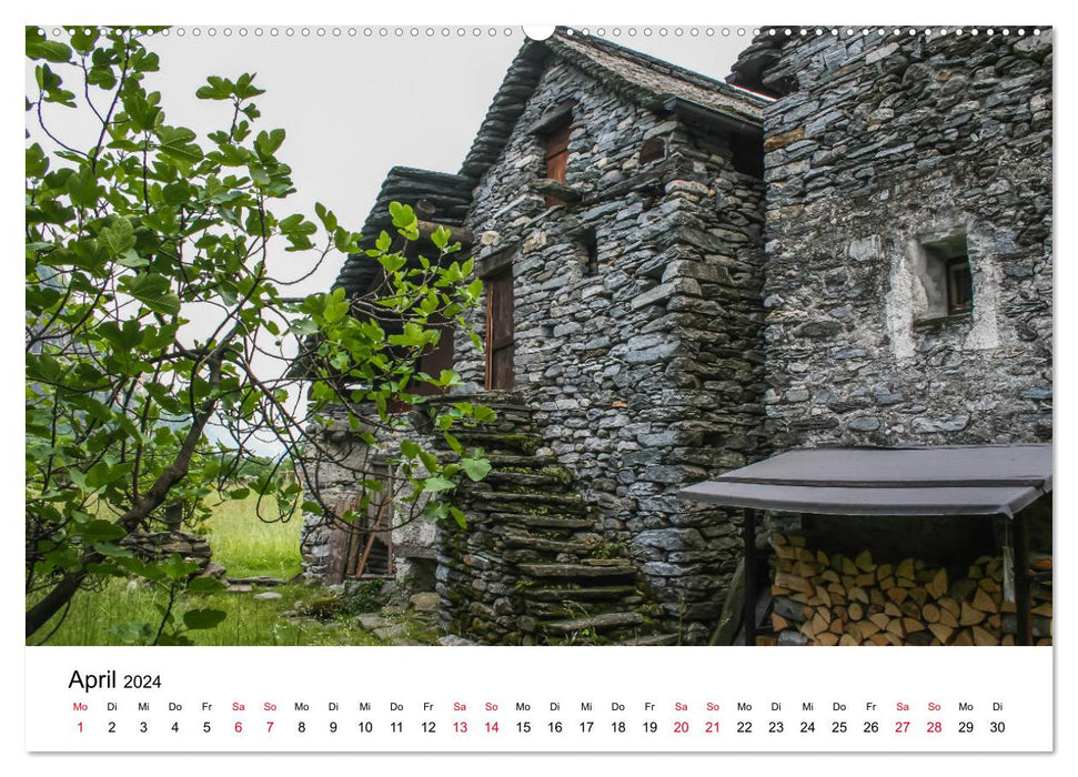 Valle Maggia - Découvrez la vallée de la Maggia au Tessin (Calendrier mural CALVENDO Premium 2024) 