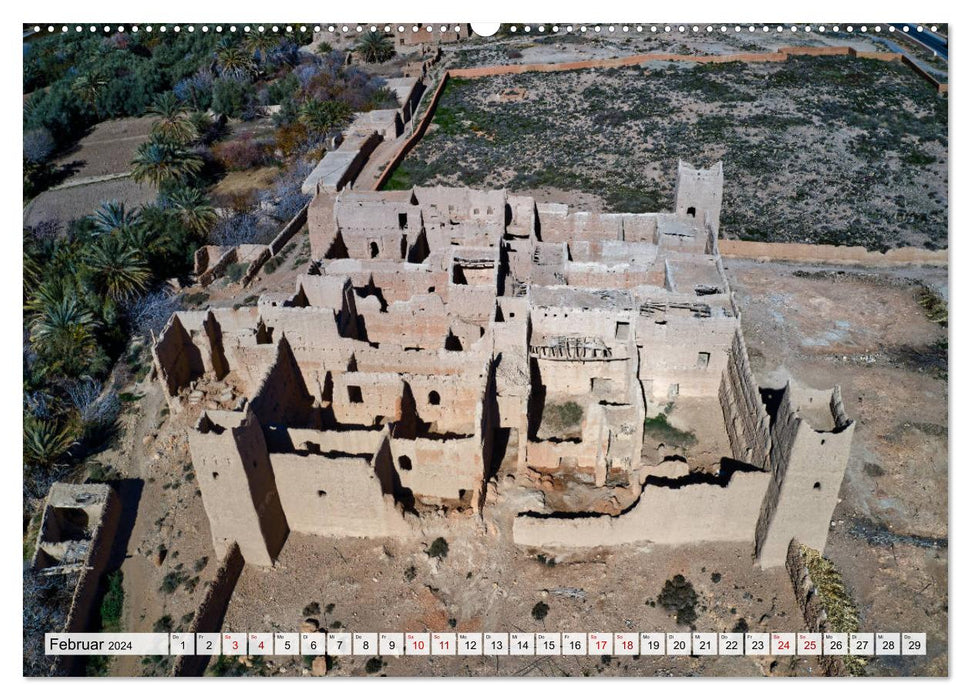 Marokko - Faszinierende Landschaften und traditionelle Bauwerke von oben (CALVENDO Premium Wandkalender 2024)