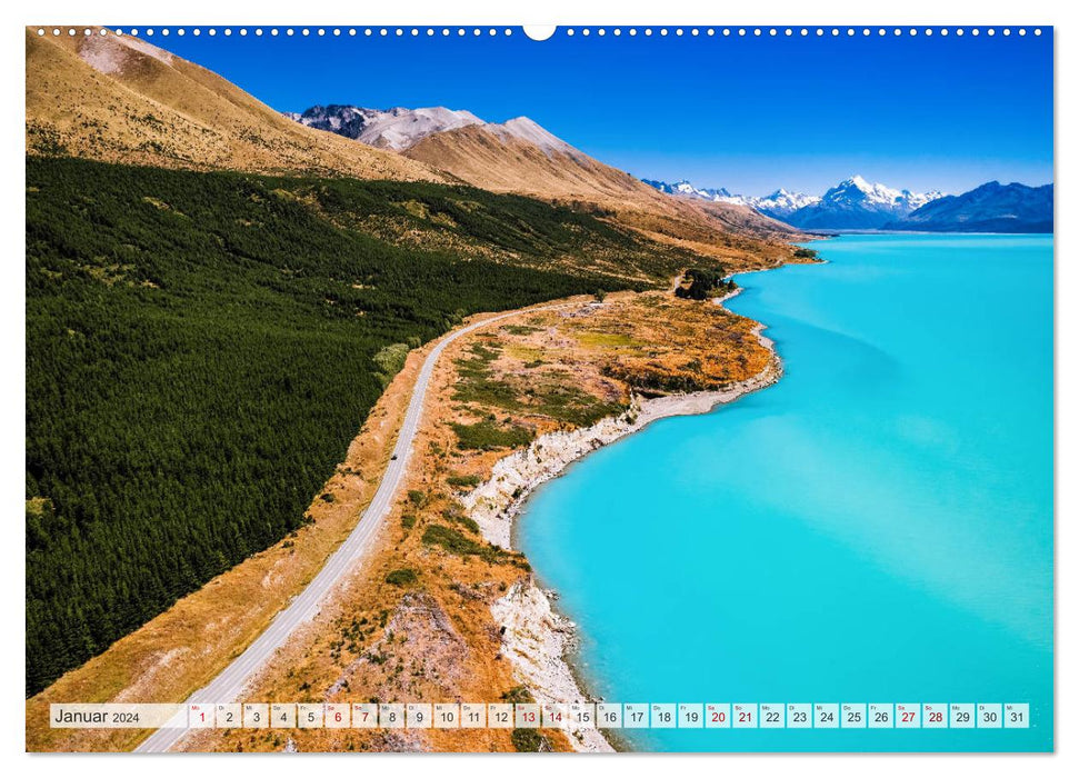Nouvelle-Zélande - Au bout du monde (Calvendo Premium Wall Calendar 2024) 