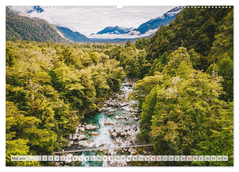 Nouvelle-Zélande - Au bout du monde (Calvendo Premium Wall Calendar 2024) 