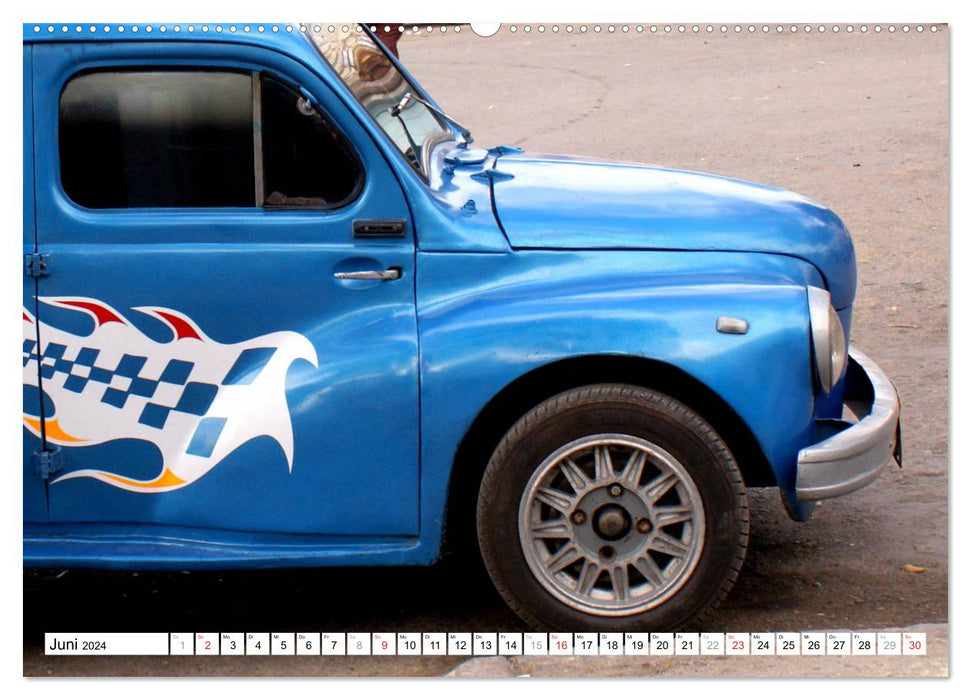 RENAULT 4CV - Frankreichs Käfer auf Kuba (CALVENDO Premium Wandkalender 2024)