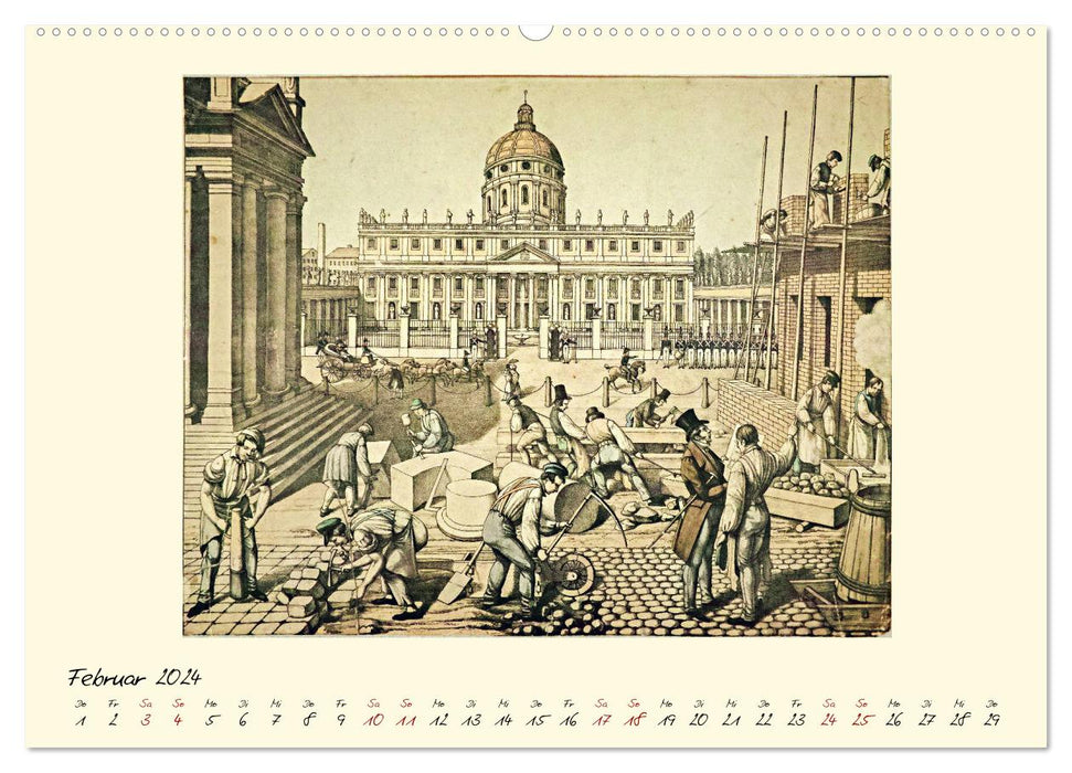 Alltagsleben der Biedermeier-Zeit (CALVENDO Premium Wandkalender 2024)