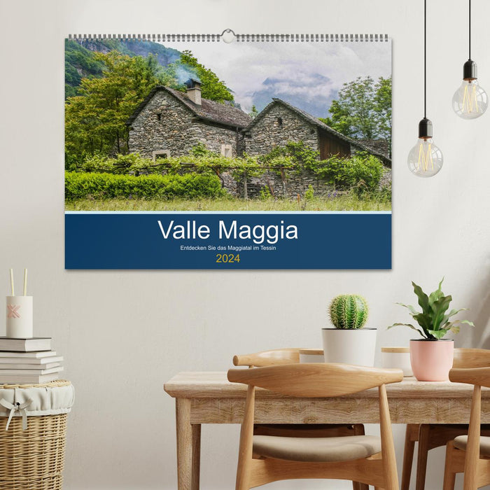 Valle Maggia - Entdecken Sie das Maggiatal im Tessin (CALVENDO Wandkalender 2024)