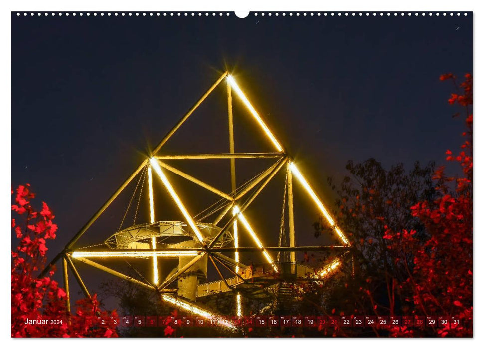 Ruhrgebiet - Lichtvolle Momente bei Tag und bei Nacht (CALVENDO Wandkalender 2024)