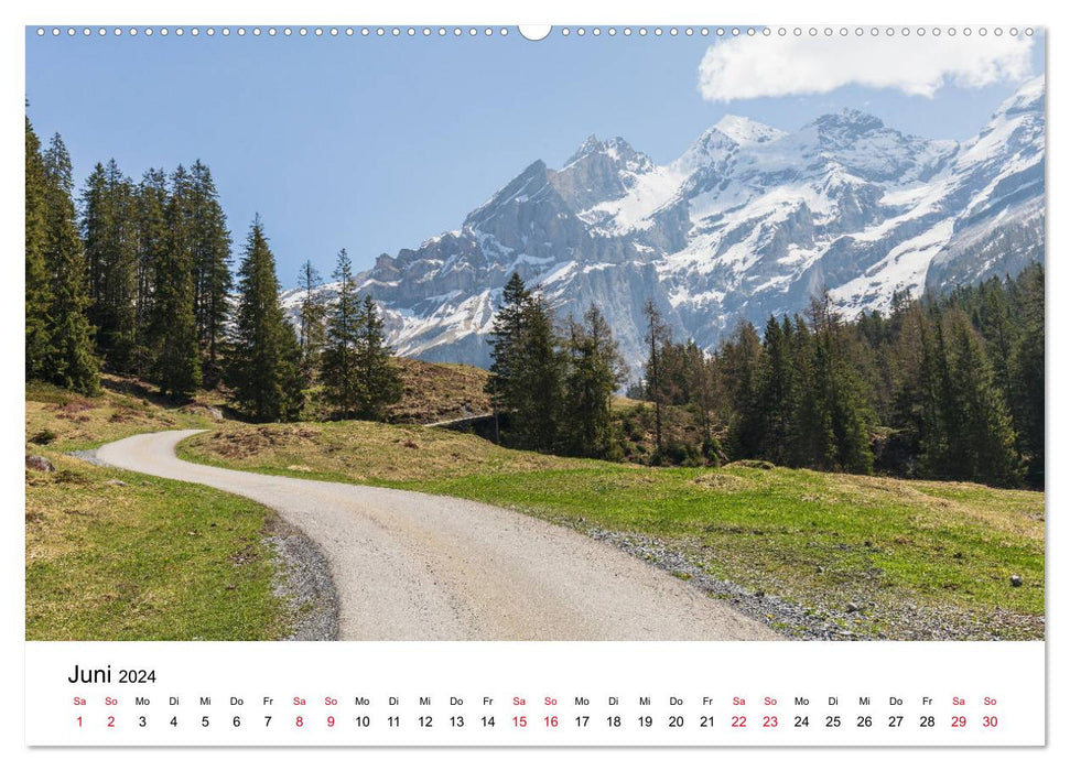 Randonnée à Oeschinensee (calendrier mural CALVENDO 2024) 