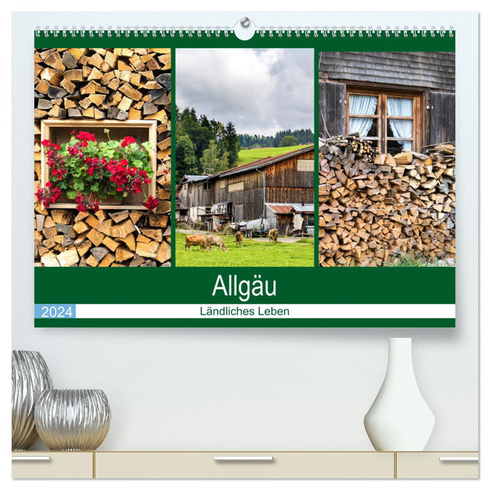Allgäu - Vie rurale (Calendrier mural CALVENDO Premium 2024) 